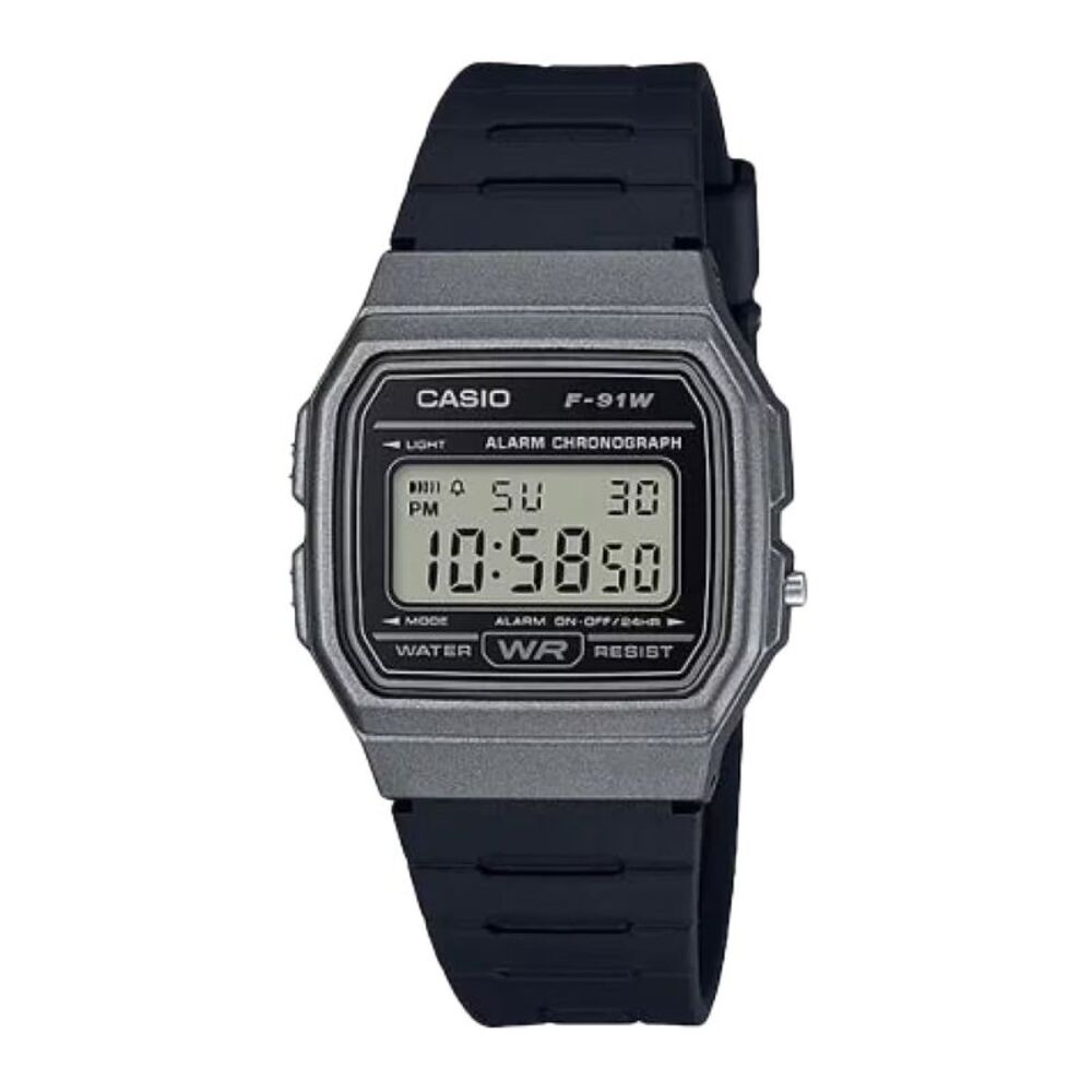 Casio Men's Classic Digital Watch with Black Band - F-91WM-1BCF